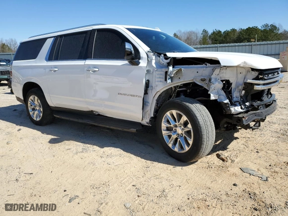 2022 Chevrolet Suburban Premier with VIN 1GNSKFKD4NR209368, listed as a Copart auction lot 47211455 with 50,421 mi miles and Clean Title. Bid and sale history available at carsss.com. Image 4.