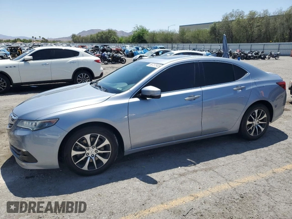 2015 Acura TLX with VIN 19UUB1F37FA026831, listed as a Copart auction lot 58737345 with 113,436 mi miles and Salvage title. Bid and sale history available at DreamBid. Image 1.