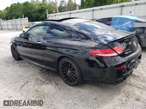 2021 Mercedes-Benz C 43 AMG with VIN W1KWJ6EB5MG099731, listed as a Copart auction lot 56369644 with 38,062 mi miles and Salvage title. Bid and sale history available at DreamBid. Image 2.