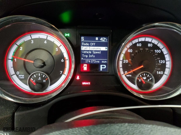 2012 Dodge Durango Crew with VIN 1C4SDJDT9CC253070, listed as a Copart auction lot 82889314 with 174,173 mi miles and Salvage Title. Bid and sale history available at carsss.com. Image 9.