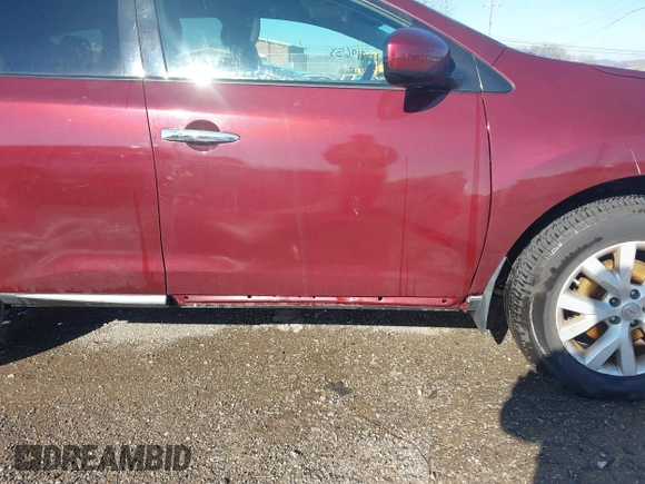 2012 Nissan Murano SL with VIN JN8AZ1MW7CW211779, listed as a IAAI auction lot 41819653 with 108,101 mi miles and . Bid and sale history available at DreamBid. Image 12.