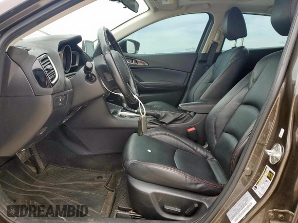 2015 Mazda 3 i Grand Touring with VIN JM1BM1M79F1226521, listed as a Copart auction lot 60328335 with 104,079 mi miles and Salvage title. Bid and sale history available at DreamBid. Image 7.