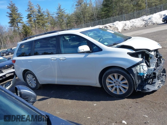 2015 Toyota Sienna Ltd with VIN 5TDDK3DC2FS119465, listed as a IAAI auction lot 41683789 with 155,981 mi miles. Bid and sale history available at carsss.com. Image 14.