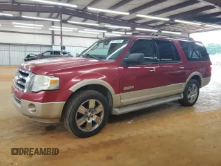 2008 Ford Expedition Max Eddie Bauer z VIN 1FMFK17598LA21382, wystawiony jako Copart lot #58774345 z przebiegiem 160 001 mil mil oraz Szkoda całkowita • Salvage title. Historia ofert i sprzedaży dostępna na DreamBid. Obrazek 1.