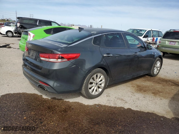 2016 Kia Optima LX with VIN 5XXGT4L34GG024801, listed as a Copart auction lot 51017585 with 109,071 mi miles and Salvage Title. Bid and sale history available at carsss.com. Image 3.