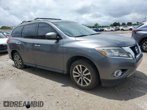 2015 Nissan Pathfinder SV with VIN 5N1AR2MN0FC637467, listed as a Copart auction lot 52480055 with 97,610 mi miles and Clean title. Bid and sale history available at DreamBid. Image 4.