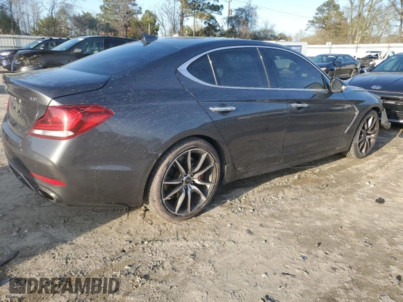 2019 Genesis G70 3.3T Advanced with VIN KMTG34LE2KU016914, listed as a Copart auction lot 51551635 with 56,671 mi miles and Salvage Title. Bid and sale history available at carsss.com. Image 3.