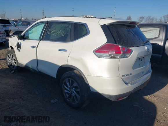 2015 Nissan Rogue SV with VIN 5N1AT2MVXFC916779, listed as a IAAI auction lot 41757810 with 169,629 mi miles. Bid and sale history available at carsss.com. Image 3.