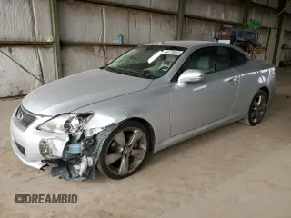 2010 Lexus IS 250 C z VIN JTHFF2C28A2505273, wystawiony jako Copart lot #44779545 z przebiegiem Nie podano mil oraz Szkoda całkowita • Salvage title. Historia ofert i sprzedaży dostępna na DreamBid. Obrazek 1.