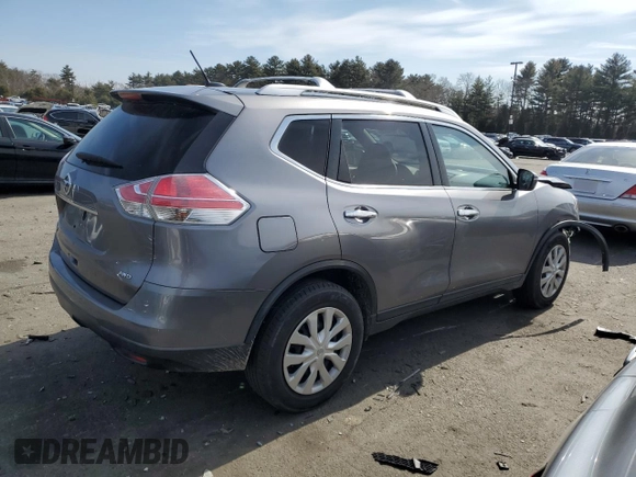 2016 Nissan Rogue S with VIN KNMAT2MV9GP609649, listed as a Copart auction lot 47899345 with 86,407 mi miles and Salvage Title. Bid and sale history available at carsss.com. Image 3.