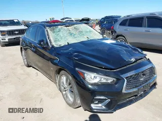 2019 Infiniti Q50 Luxe z VIN JN1EV7APXKM519633, wystawiony jako IAAI lot #41732739 z przebiegiem 54 992 mil mil oraz . Historia ofert i sprzedaży dostępna na DreamBid. Obrazek 1.