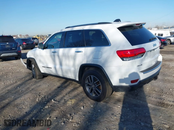 2017 Jeep Grand Cherokee Limited with VIN 1C4RJFBT5HC769196, listed as a IAAI auction lot 41829930 with 88,162 mi miles. Bid and sale history available at carsss.com. Image 3.