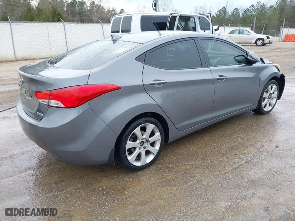 2013 Hyundai Elantra GLS PZEV with VIN 5NPDH4AE9DH421381, listed as a IAAI auction lot 41435537 with 253,528 mi miles. Bid and sale history available at carsss.com. Image 4.