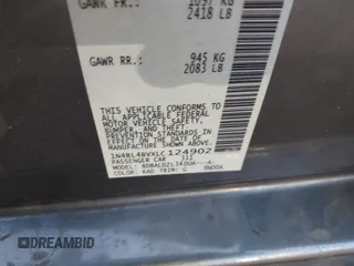 2020 Nissan Altima S z VIN 1N4BL4BVXLC124902, wystawiony jako IAAI lot #41766491 z przebiegiem 172 562 mil mil oraz . Historia ofert i sprzedaży dostępna na DreamBid. Obrazek 9.