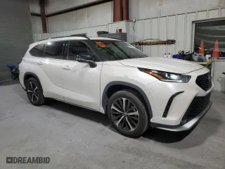 2021 Toyota Highlander XSE with VIN 5TDLZRBH0MS061538, listed as a Copart auction lot 85448864 with 76,237 mi miles and Salvage Title. Bid and sale history available at carsss.com. Image 4.
