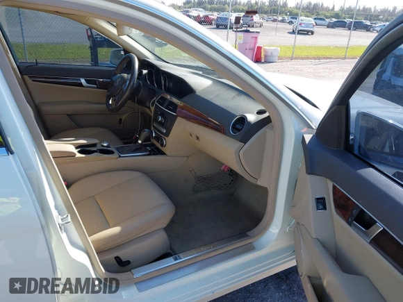 2012 Mercedes-Benz C-Class C 300 Sport with VIN WDDGF8BB6CA653415, listed as a IAAI auction lot 41742153 with 77,975 mi miles. Bid and sale history available at carsss.com. Image 5.