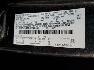 2018 Ford Escape SE with VIN 1FMCU9G90JUB48553, listed as a Copart auction lot 51171255 with 134,423 mi miles and Salvage Title. Bid and sale history available at carsss.com. Image 12.