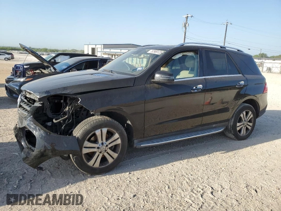2015 Mercedes-Benz M 350 with VIN 4JGDA5HB7FA591878, listed as a Copart auction lot 52969125 with 176,560 mi miles and Salvage title. Bid and sale history available at DreamBid. Image 1.