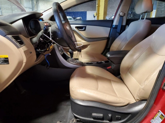 2013 Hyundai Elantra GLS PZEV with VIN KMHDH4AEXDU782667, listed as a Copart auction lot 82669084 with 89,435 mi miles and Salvage Title. Bid and sale history available at carsss.com. Image 7.