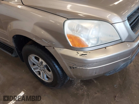 2005 Honda Pilot EX-L with VIN 2HKYF18595H542103, listed as a IAAI auction lot 41472326 with 269,844 mi miles. Bid and sale history available at carsss.com. Image 6.