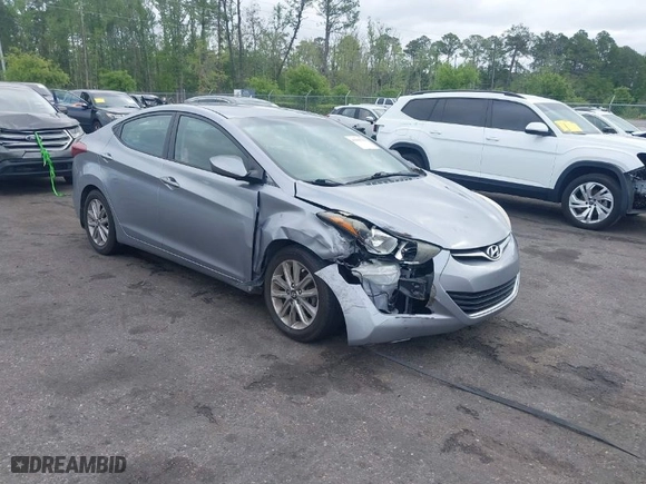 2015 Hyundai Elantra SE with VIN 5NPDH4AE9FH633720, listed as a IAAI auction lot 41983796 with 141,810 mi miles. Bid and sale history available at carsss.com. Image 1.