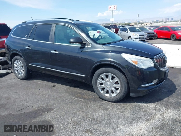 2015 Buick Enclave Leather with VIN 5GAKVBKD4FJ273209, listed as a IAAI auction lot 42178192 with 126,184 mi miles and . Bid and sale history available at carsss.com. Image 1.