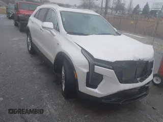 2024 Cadillac XT4 FWD Luxury with VIN 1GYAZAR44RF246348, listed as a IAAI auction lot 41525878 with 9,388 mi miles. Bid and sale history available at carsss.com. Image 1.
