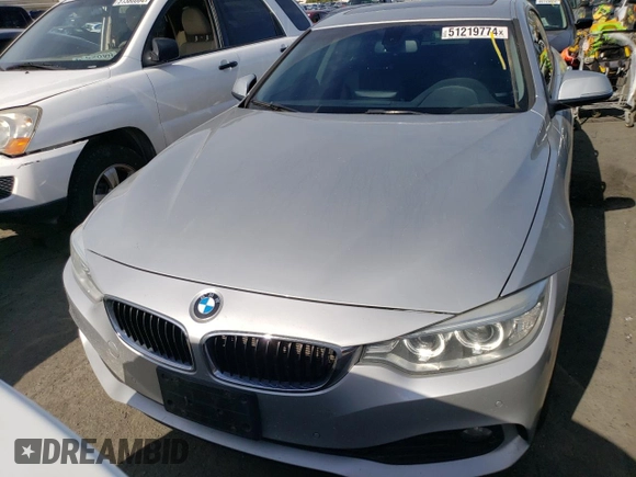 2015 BMW 4 Series 428i xDrive with VIN WBA4C9C52FG135501, listed as a Copart auction lot 51219774 with 104,333 mi miles and Salvage Title. Bid and sale history available at DreamBid. Image 5.