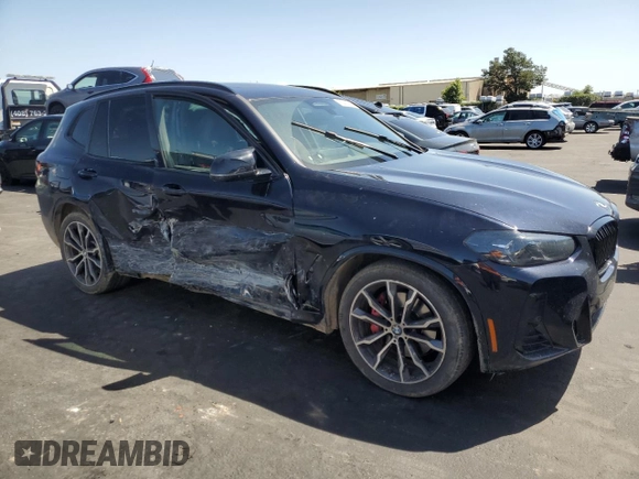 2023 BMW X3 M40i with VIN 5UX83DP0XP9P56592, listed as a Copart auction lot 52014325 with Not Provided miles and Salvage Title. Bid and sale history available at DreamBid. Image 4.