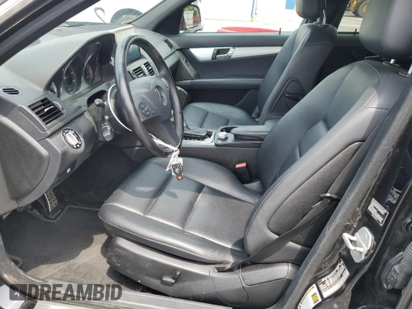 2009 Mercedes-Benz C 300 Sport with VIN WDDGF81X09F282812, listed as a Copart auction lot 60884375 with 99,782 mi miles and Salvage title. Bid and sale history available at DreamBid. Image 7.