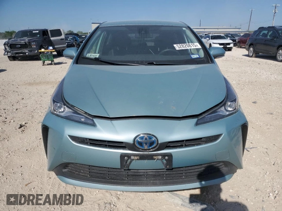 2022 Toyota Prius L Eco z VIN JTDKAMFU9N3154199, wystawiony jako Copart lot #52820815 z przebiegiem 165 958 mil mil oraz Szkoda całkowita • Salvage title. Historia ofert i sprzedaży dostępna na DreamBid. Obrazek 5.
