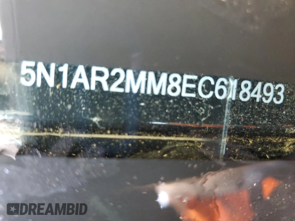 2014 Nissan Pathfinder S with VIN 5N1AR2MM8EC618493, listed as a Copart auction lot 51349365 with 108,628 mi miles and Clean title. Bid and sale history available at DreamBid. Image 14.
