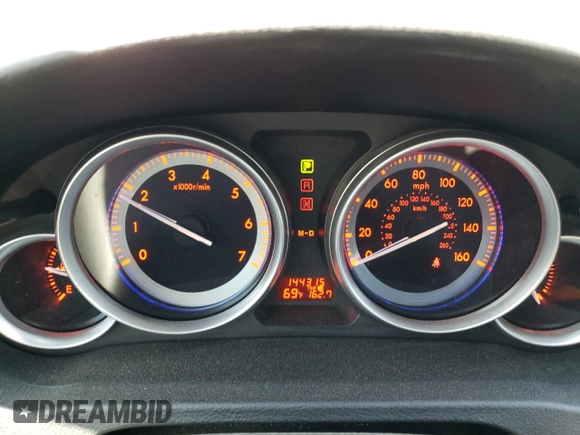 2010 Mazda 6 i Touring Plus with VIN 1YVHZ8CH9A5M02879, listed as a Copart auction lot 54875595 with 144,315 mi miles and Salvage title. Bid and sale history available at DreamBid. Image 9.