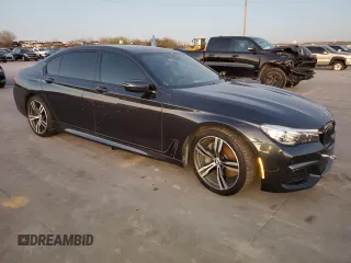 2018 BMW 7 Series 740i with VIN WBA7E2C51JG741752, listed as a Copart auction lot 71548522 with 0 mi miles. Bid and sale history available at carsss.com. Image 4.
