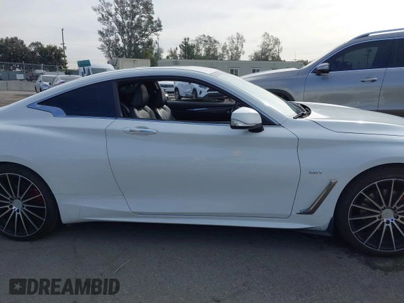 2018 Infiniti Q60 Luxe with VIN JN1CV7EK6JM200248, listed as a IAAI auction lot 41383059 with 55,459 mi miles and . Bid and sale history available at carsss.com. Image 12.