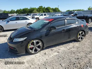 2014 Honda Civic Si with VIN 2HGFB6E56EH705904, listed as a Copart auction lot 57965455 with 142,026 mi miles and Salvage title. Bid and sale history available at DreamBid. Image 1.