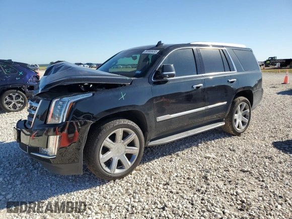2019 Cadillac Escalade Luxury z VIN 1GYS4BKJXKR389513, wystawiony jako Copart lot #53869495 z przebiegiem 98 892 mil mil oraz Szkoda całkowita • Salvage title. Historia ofert i sprzedaży dostępna na DreamBid. Obrazek 1.