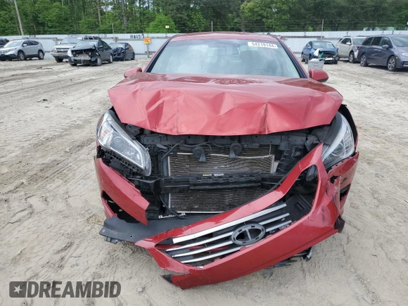 2017 Hyundai Sonata SE with VIN 5NPE24AF0HH490402, listed as a Copart auction lot 54219144 with 165,007 mi miles and Non Repairable. Bid and sale history available at DreamBid. Image 5.