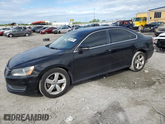 2013 Volkswagen Passat SE with VIN 1VWBN7A30DC134309, listed as a Copart auction lot 55862505 with 162,649 mi miles and Salvage title. Bid and sale history available at DreamBid. Image 1.