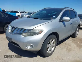 2009 Nissan Murano SL with VIN JN8AZ18U69W101940, listed as a IAAI auction lot 41852690 with 169,701 mi miles and . Bid and sale history available at DreamBid. Image 2.