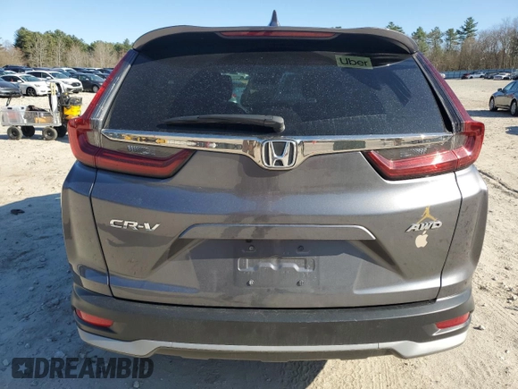 2021 Honda CR-V EX with VIN 2HKRW2H56MH627862, listed as a Copart auction lot 53797325 with 0 mi miles and Salvage Title. Bid and sale history available at carsss.com. Image 6.