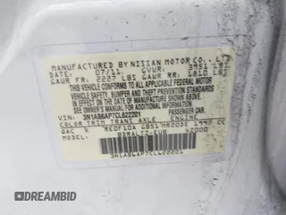 2012 Nissan Sentra SR z VIN 3N1AB6AP7CL622201, wystawiony jako IAAI lot #42336639 z przebiegiem 143 311 mil mil oraz . Historia ofert i sprzedaży dostępna na DreamBid. Obrazek 9.