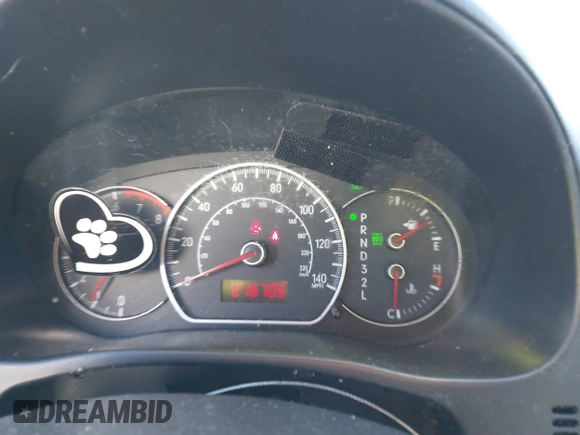 2007 Suzuki SX4 with VIN JS2YB413775101357, listed as a IAAI auction lot 41560985 with 216,705 mi miles. Bid and sale history available at carsss.com. Image 7.