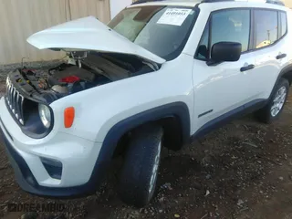 2020 Jeep Renegade Sport with VIN ZACNJBAB1LPL03878, listed as a IAAI auction lot 41491053 with 91,623 mi miles. Bid and sale history available at carsss.com. Image 2.