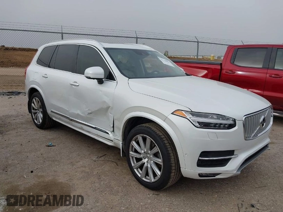 2016 Volvo XC90 T6 Inscription with VIN YV4A22PL6G1035900, listed as a IAAI auction lot 41740050 with 104,815 mi miles. Bid and sale history available at carsss.com. Image 1.