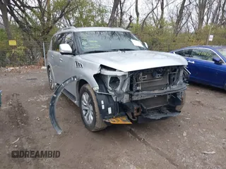 2016 Infiniti QX80 with VIN JN8AZ2NE0G9120708, listed as a IAAI auction lot 40991139 with 129,534 mi miles. Bid and sale history available at carsss.com. Image 1.