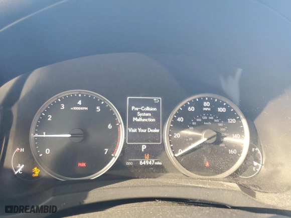 2022 Lexus IS with VIN JTHCA1D2XN5120103, listed as a Copart auction lot 48674295 with 64,947 mi miles and Salvage Title. Bid and sale history available at carsss.com. Image 9.