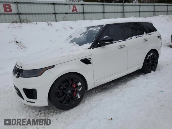 2021 Land Rover Range Rover Sport HST with VIN SALWS2RU5MA755546, listed as a Copart auction lot 45154405 with 44,813 mi miles and Clean Title. Bid and sale history available at carsss.com. Image 1.