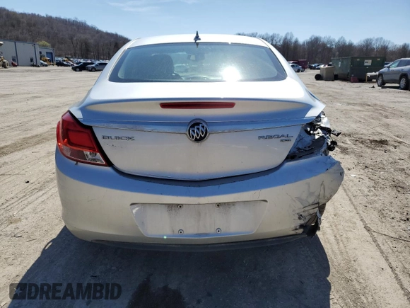 2011 Buick Regal CXL RL1 with VIN 2G4GN5EC4B9213103, listed as a Copart auction lot 50019675 with 204,330 mi miles and Salvage Title. Bid and sale history available at DreamBid. Image 6.