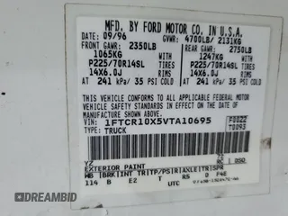 1997 Ford Ranger Splash with VIN 1FTCR10X5VTA10695, listed as a Copart auction lot 81854144 with 139,388 mi miles and Salvage Title. Bid and sale history available at carsss.com. Image 12.